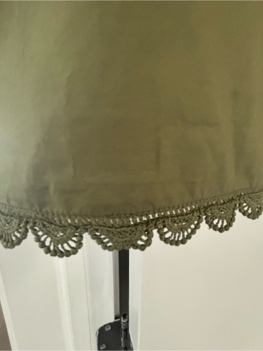 Ulla Johnson Olive Peasant Blouse with Scallop Hem - Picture 3 of 5